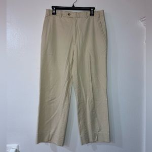 Loose light khaki pants